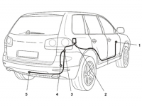 Комплект электрики для фаркопа Porsche Cayenne (13 контактный)