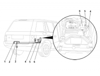 Комплект электрики для фаркопа Land Rover Range Rover (Оригинальный)
