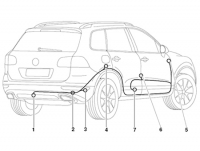 Комплект электрики для фаркопа Volkswagen Touareg (7 контактный)